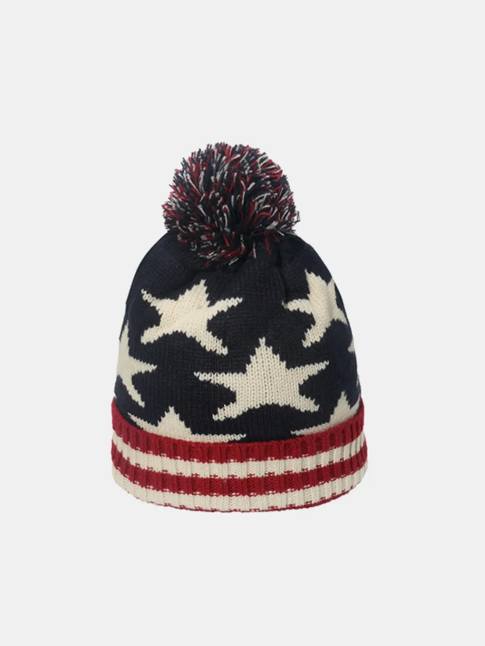 Roll Rim US Flag Knit Hat, image 6