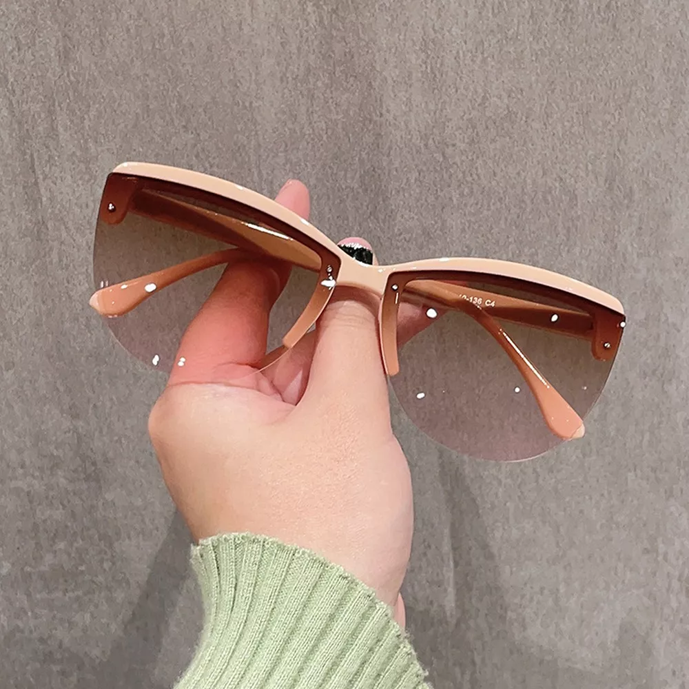 UV Protection Half-Rim Sunglasses, image 4