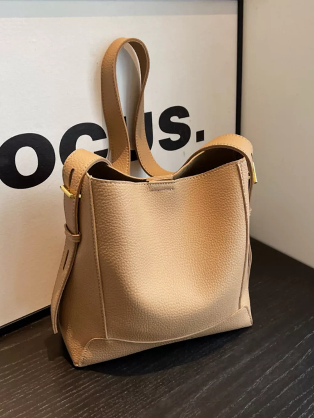 Leather Adjustable Strap Crossbody Bag, image 3