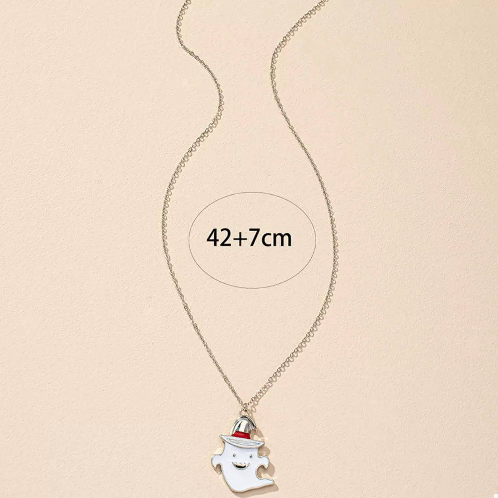 Halloween Cute Ghost Pendant Necklace, image 6