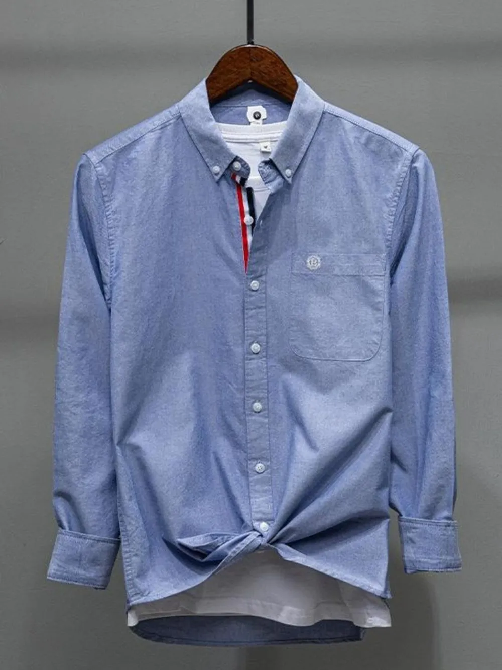 Men's Plus Size Button Up Long Sleeve Shirt, image 2