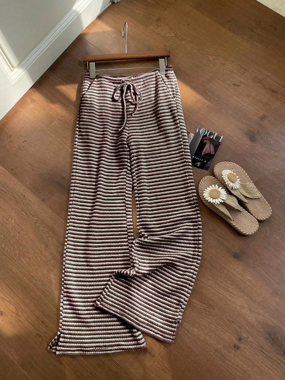 Drawstring Wide Leg Pants, image 2