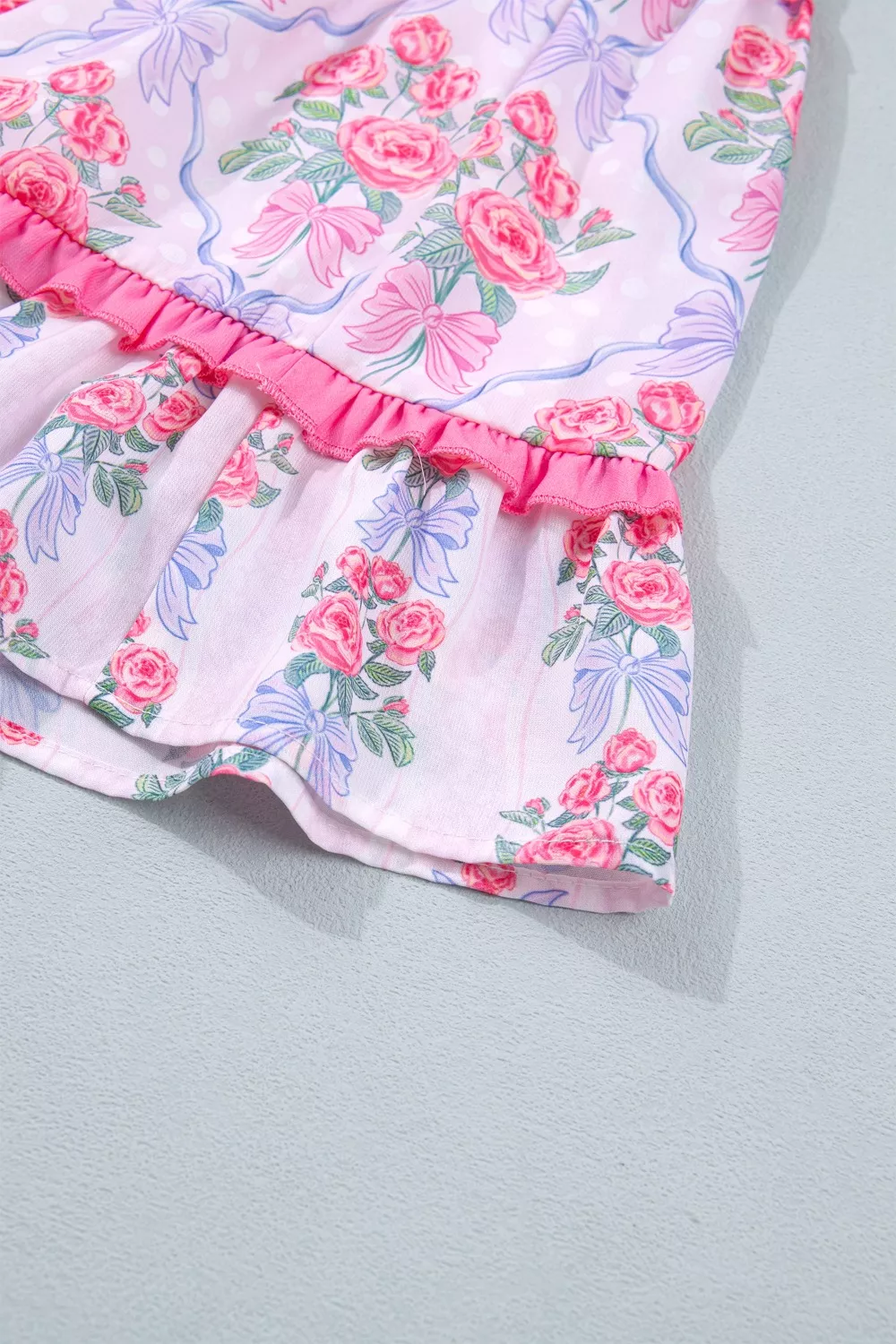 Tiered Ruffles Sleeveless Summer Floral Dress, image 9