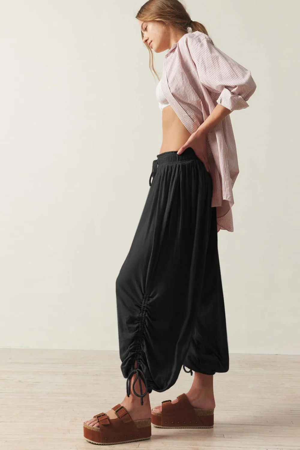 Drawstring Ruched Pants, image 23