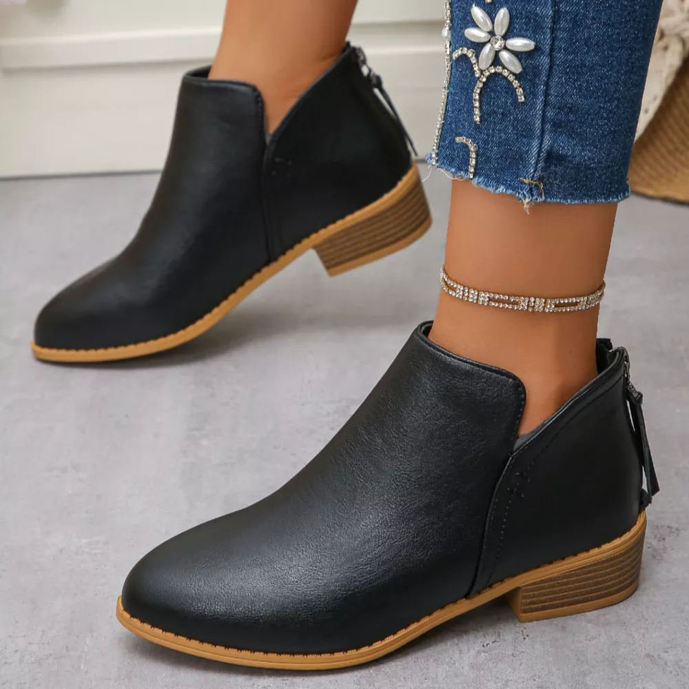 Point Toe Block Heels Boots, image 27
