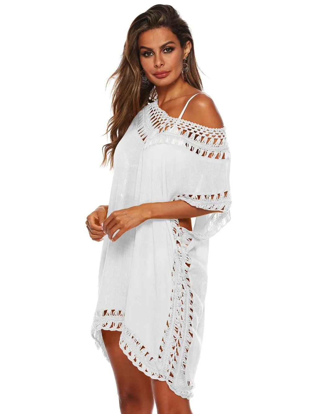 Cutout V-Neck Short Sleeve Cover-Up, image 9