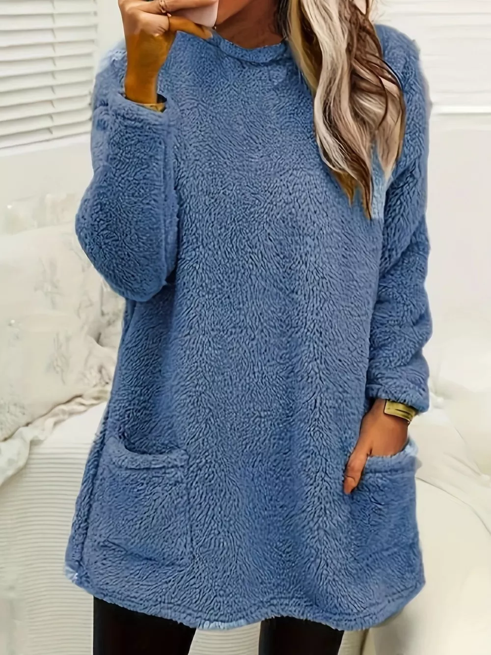 Fleece Long Sleeve Sweatshirt, image 5