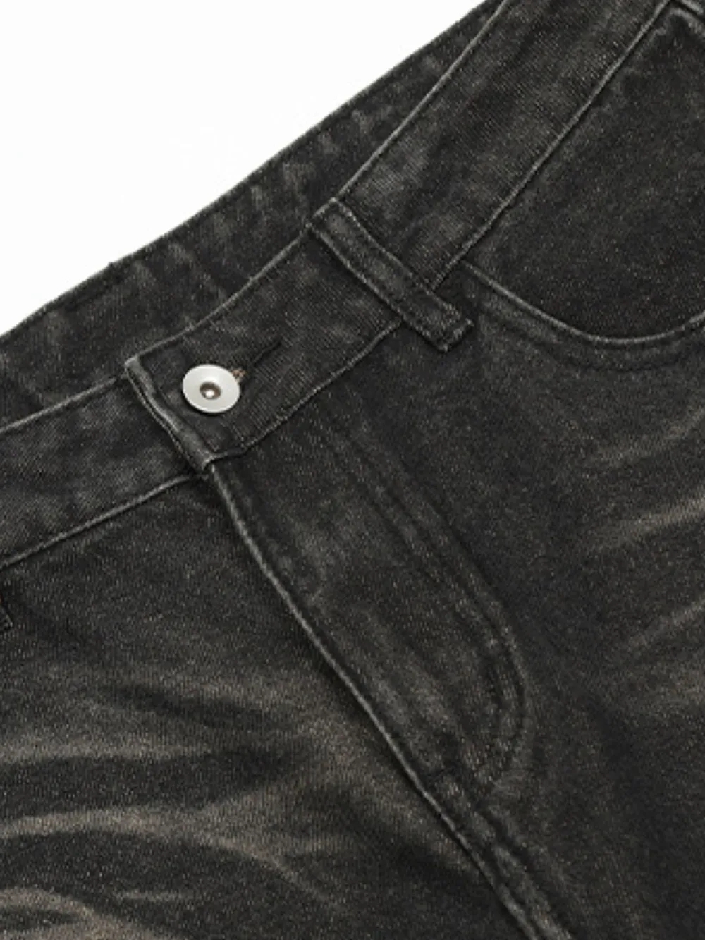 Men's Vintage Wash Loose Fit Jeans, image 5