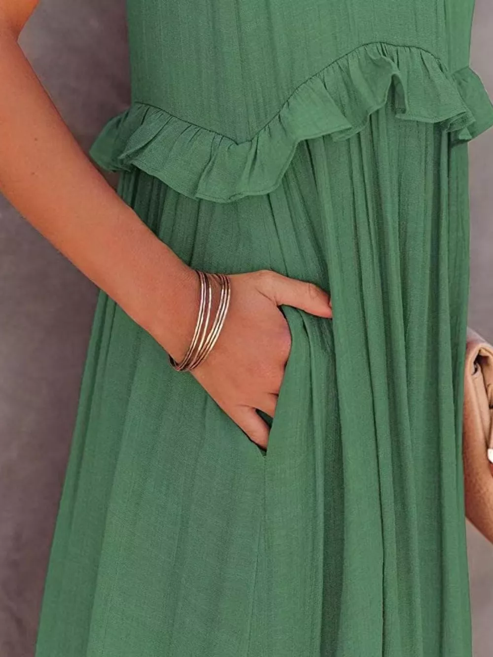 Ruffled Tiered Sleeveless Maxi Dress, image 6