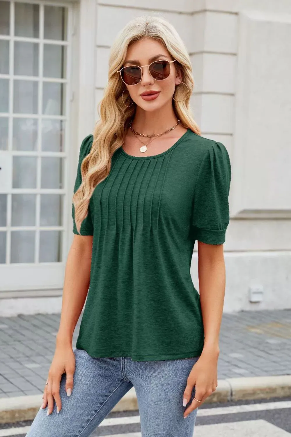 Round Neck Short Sleeve T-Shirt, image 4