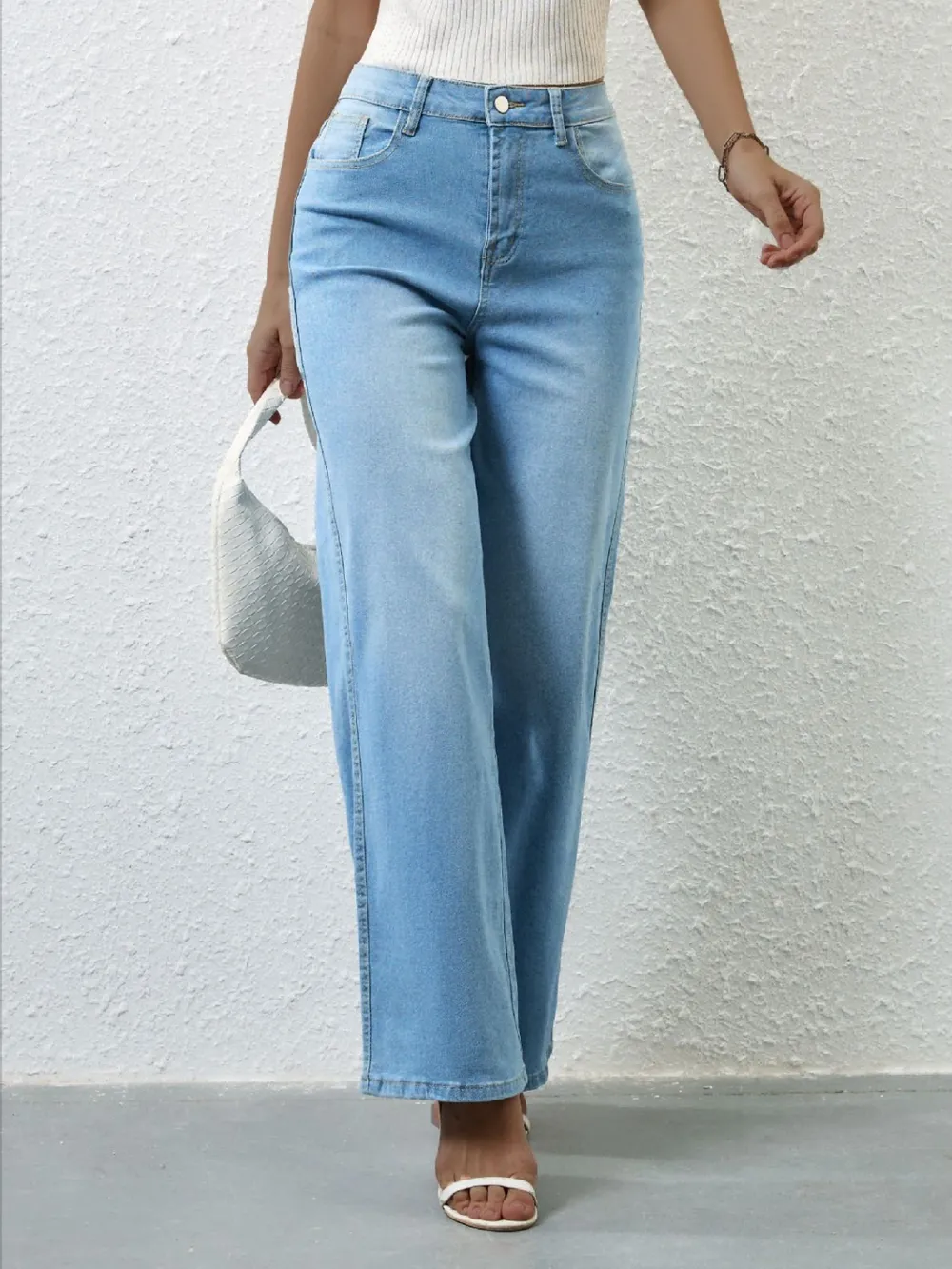 High Rise Wide Leg Jeans, image 7