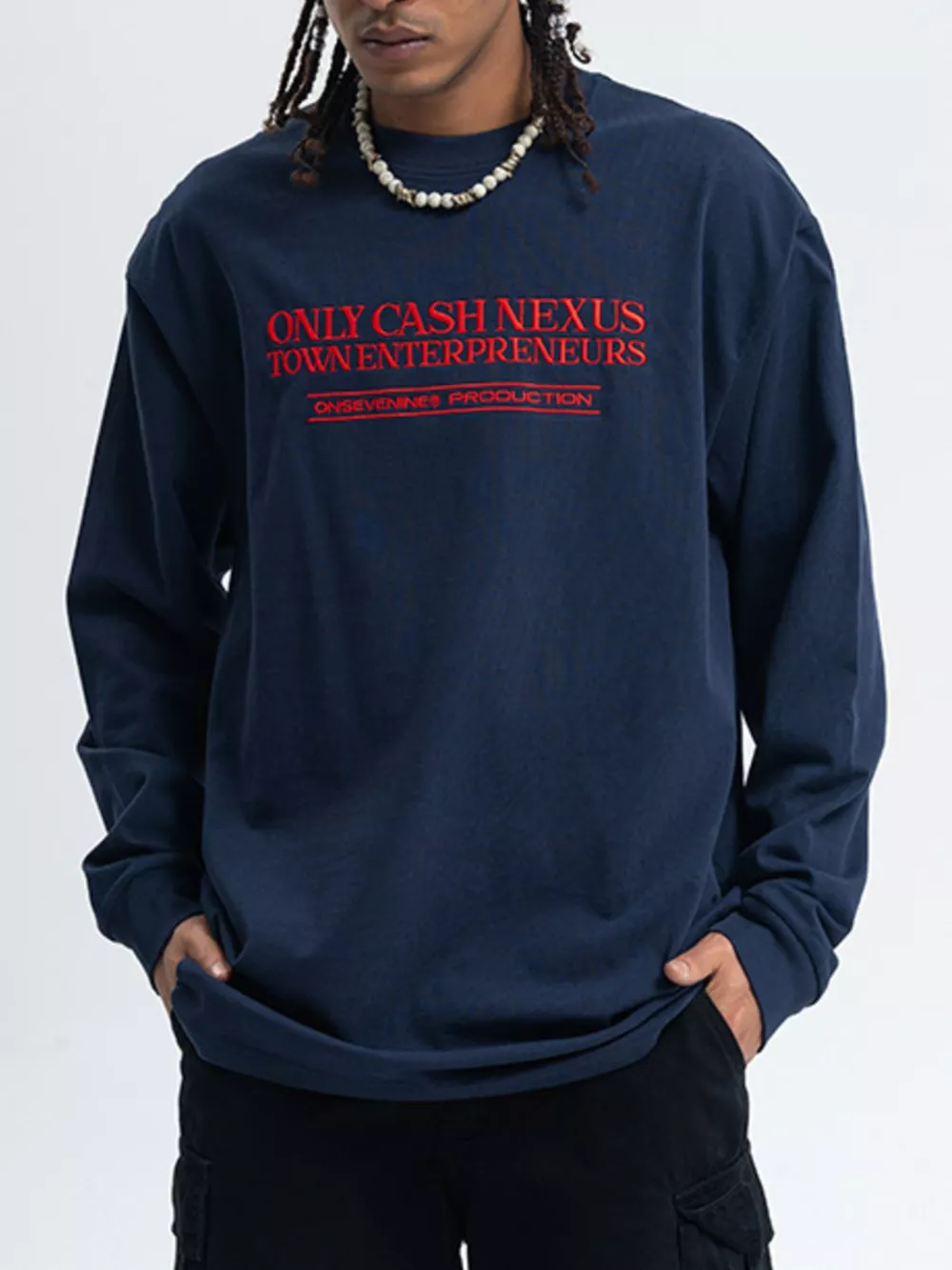 Men's Letter Long Sleeve T-Shirt, image 3
