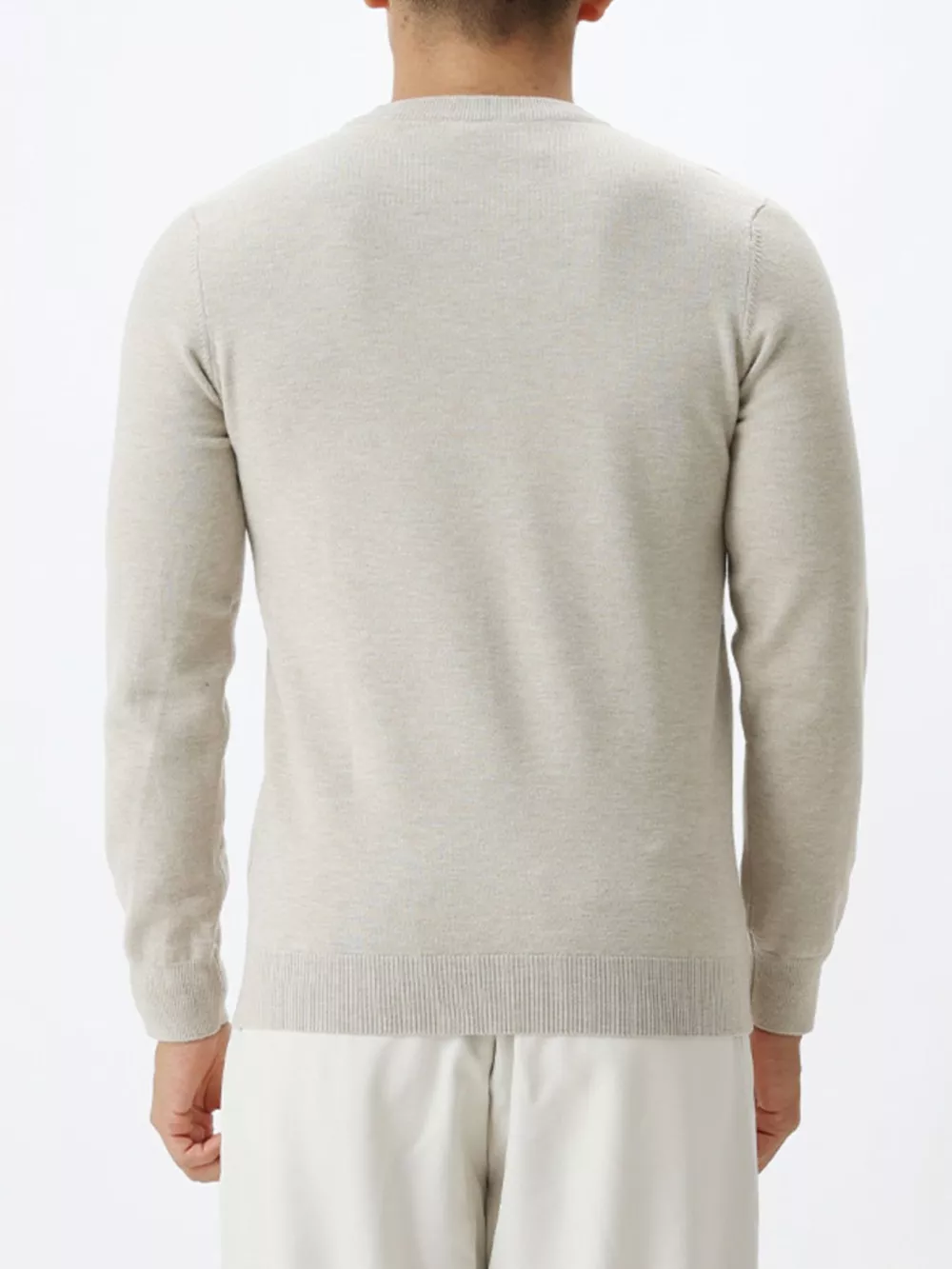 Men's Plus Size Classic Crew Neck Sweater, image 5