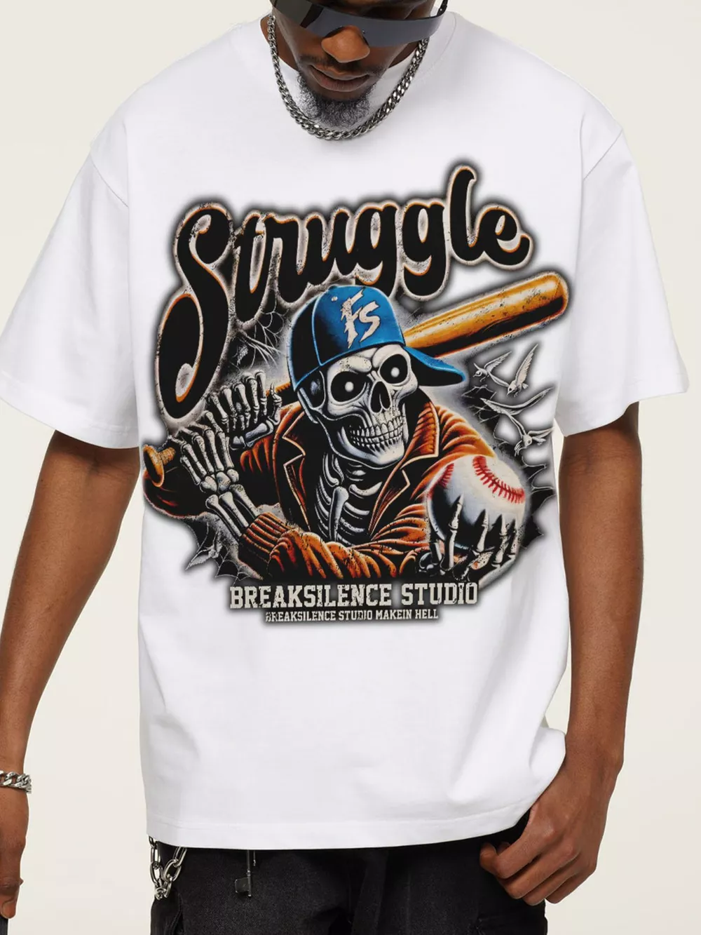 Men's Graphic Round Neck Short Sleeve T-Shirt, image 2