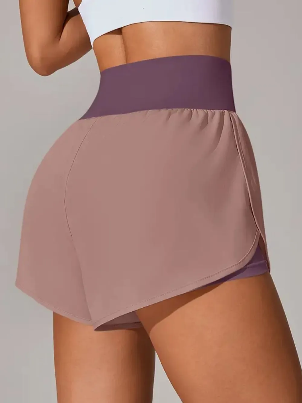 Pocketed High Waist Active Shorts, image 32