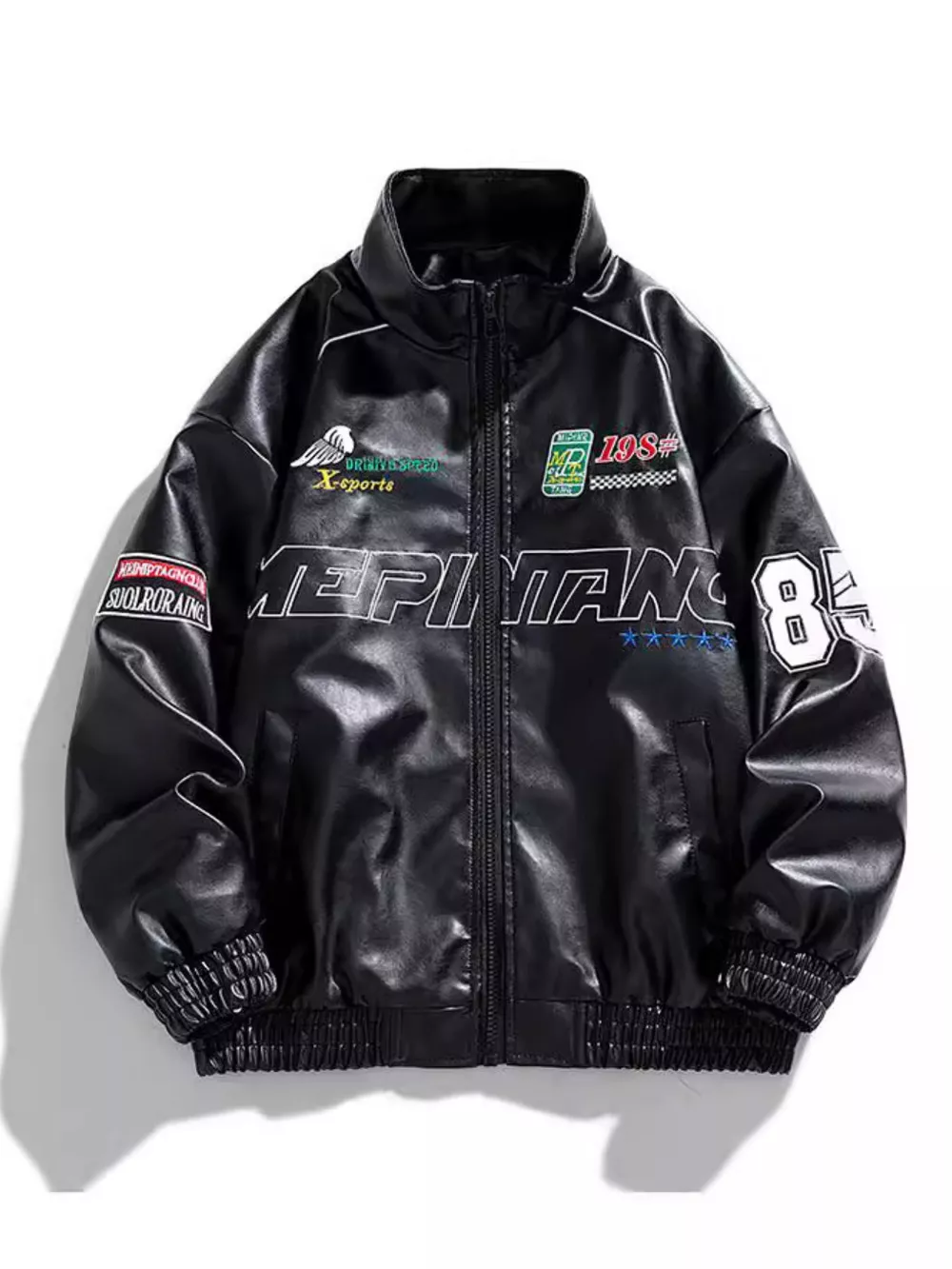 Men's Plus Size Zip Up Long Sleeve Jacket