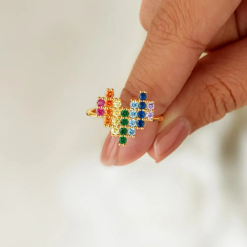 Heart Shape Zircon 925 Sterling Silver Ring, image 3