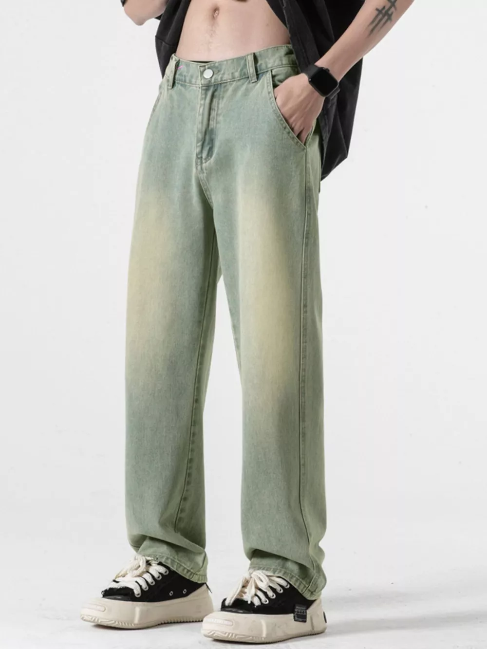 Men's Full Size Pocketed Relaxed Fit Jeans Plus Size, image 14