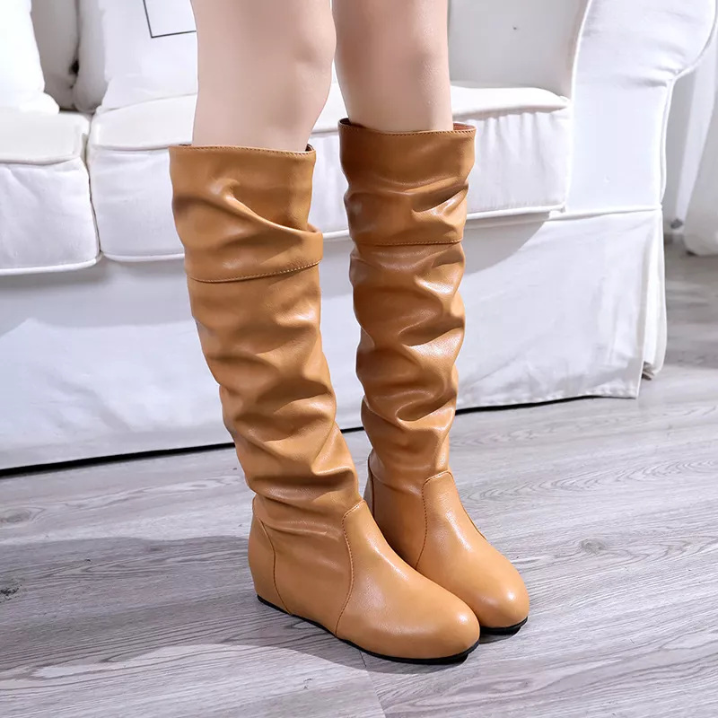 Round Toe Slouch Boots, image 8