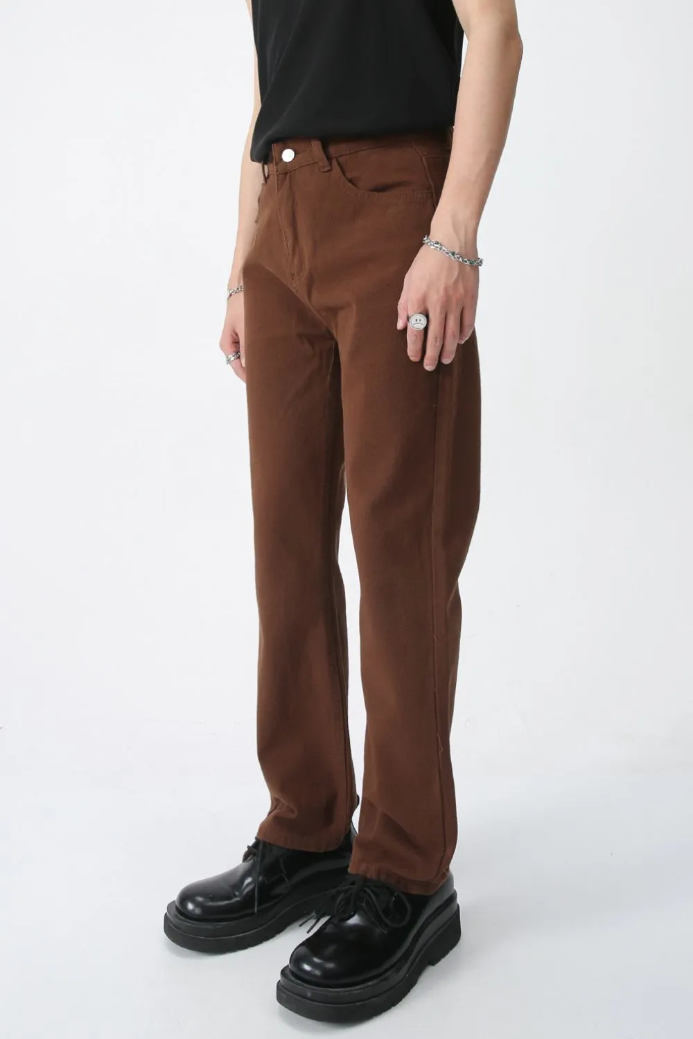 Mid Rise Jeans with Pockets, image 2