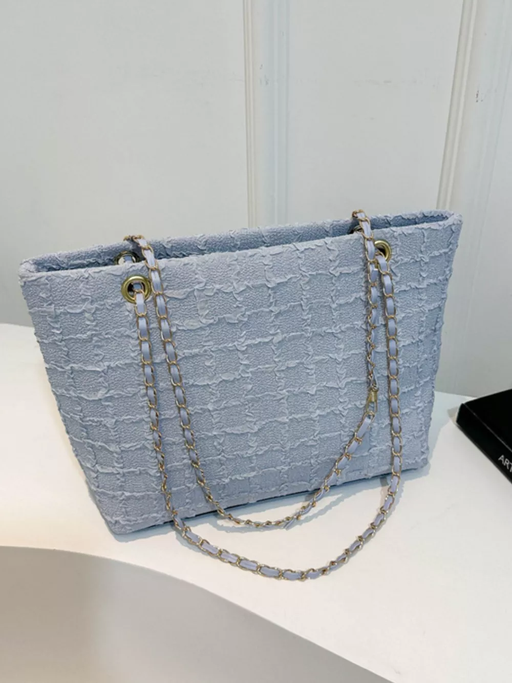 Tweed Chain Shoulder Bag