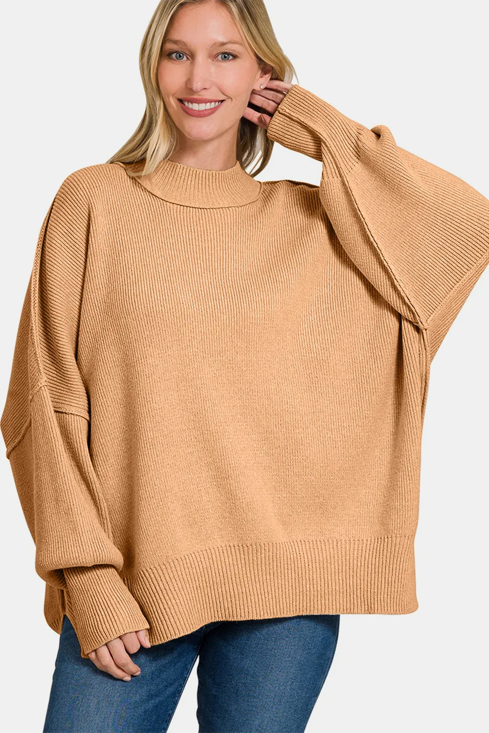 Side Sit Oversize Sweater, image 3