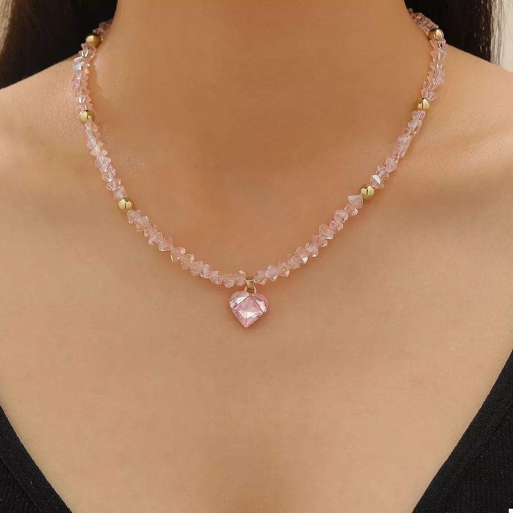 Pearl & Heart Pendant Necklace, image 13