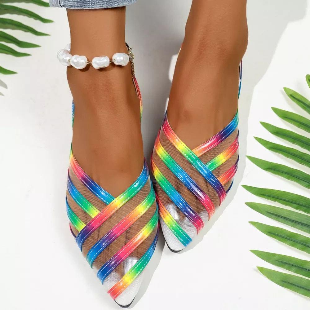 Point Toe Slingback Sandals, image 8