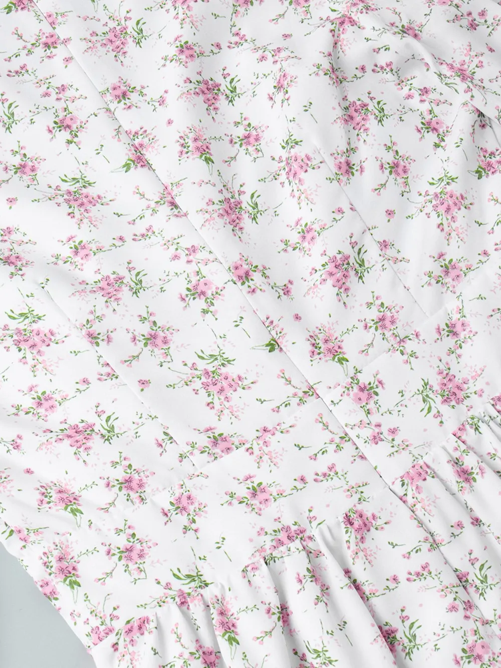 Floral Print Balloon Sleeve Dress, image 11