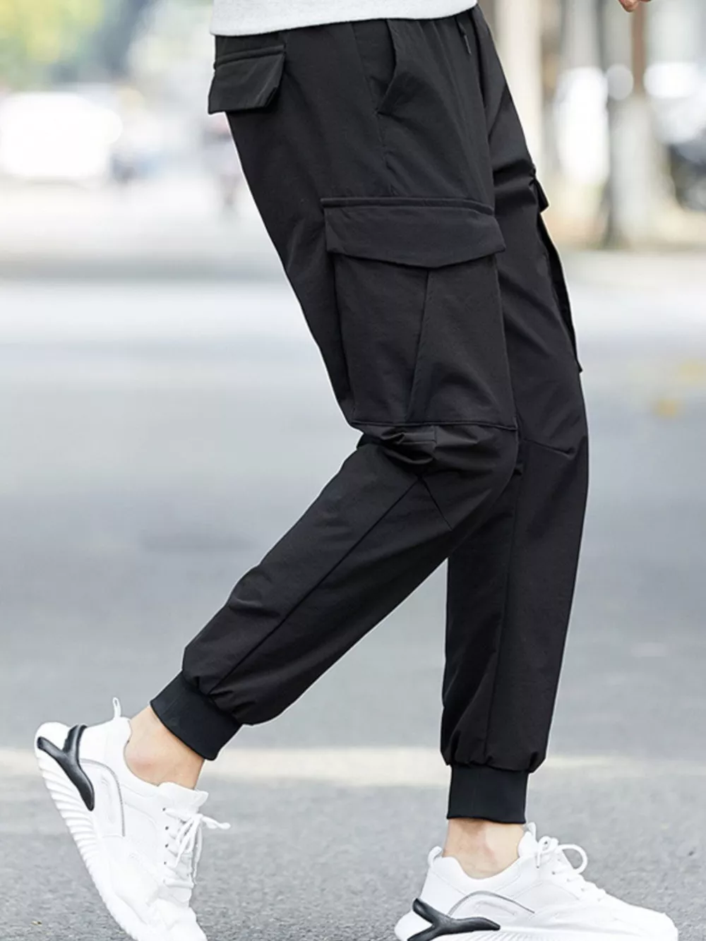 Men's Plus Size Lightweight Cargo Pants, image 4