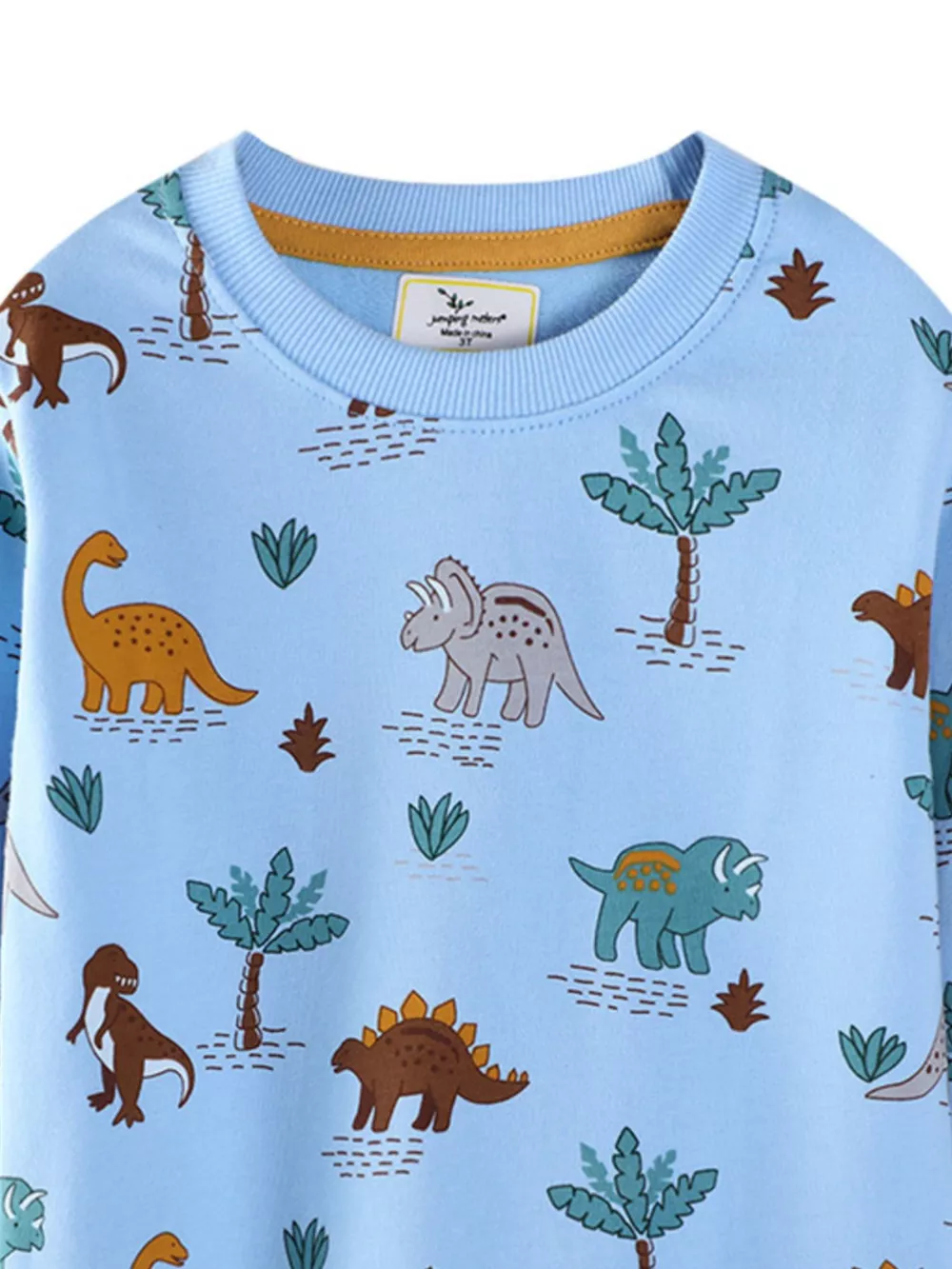 Children's Dinosaur Print Crew Neck Sweatshirt, image 2