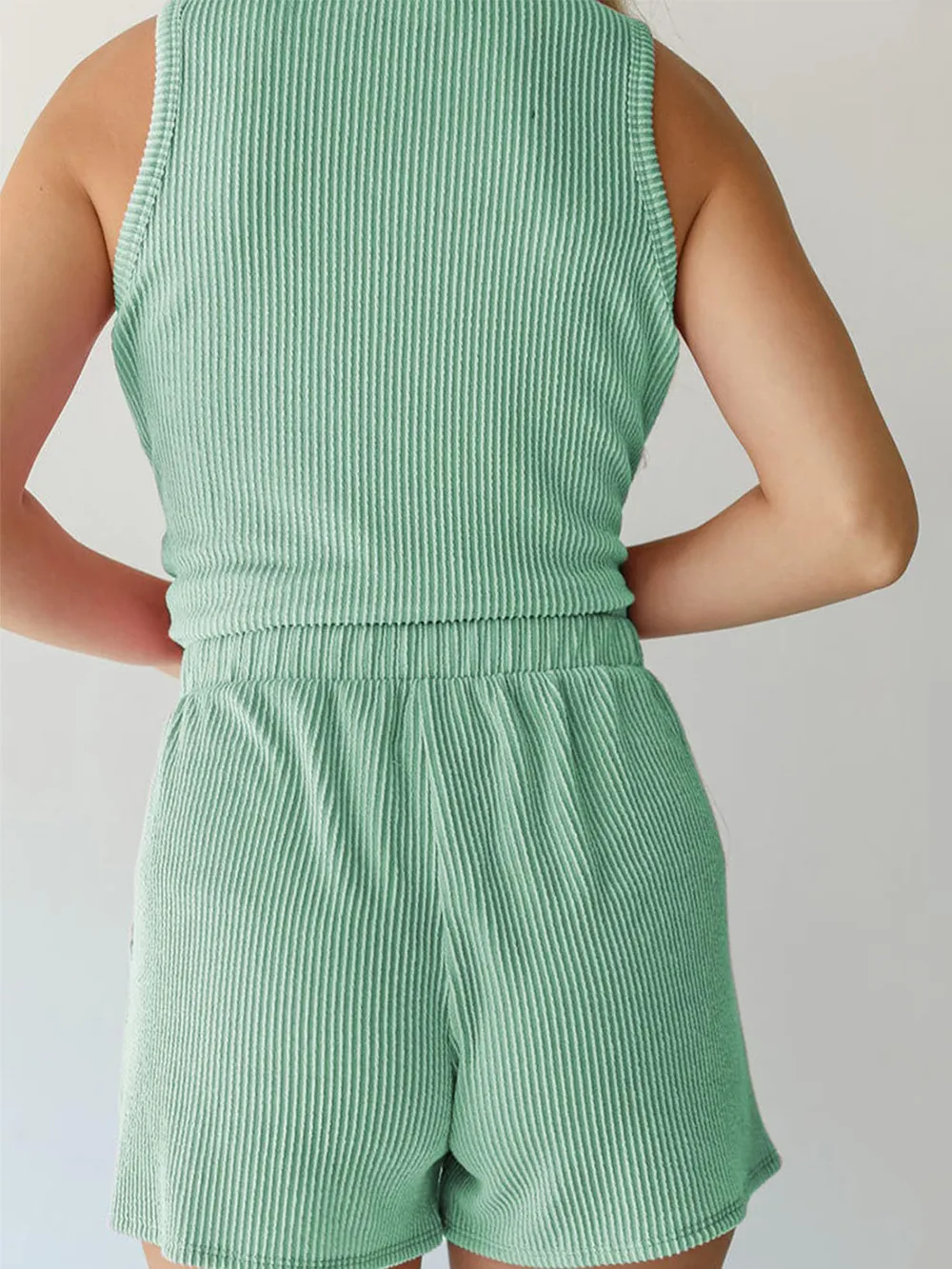 Round Neck Sleeveless Top and Shorts Set, image 13