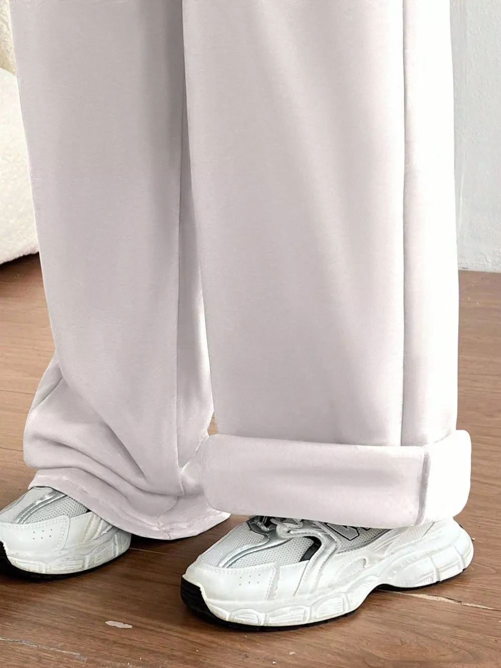 Casual Drawstring High Waist Wide Leg Sweatpants, image 23