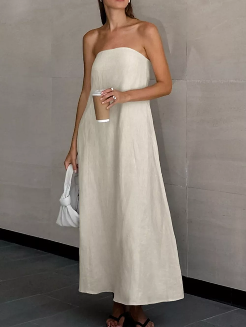 Smocked Back Tube Dress, image 5