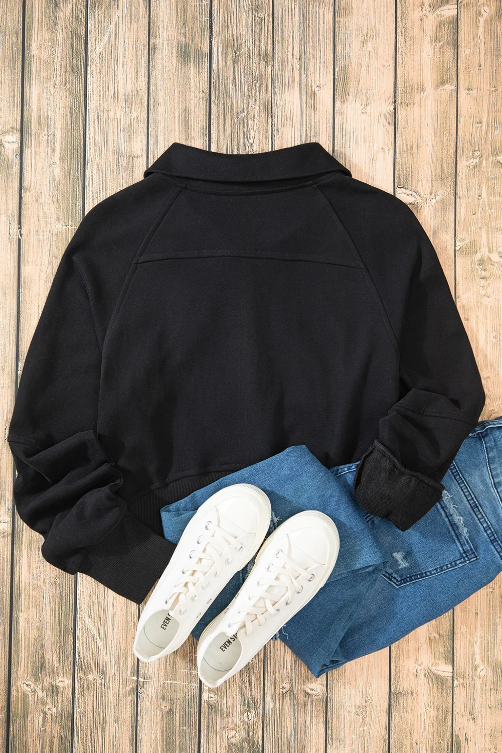 Half Zip Long Sleeve Sweatshirt, image 30