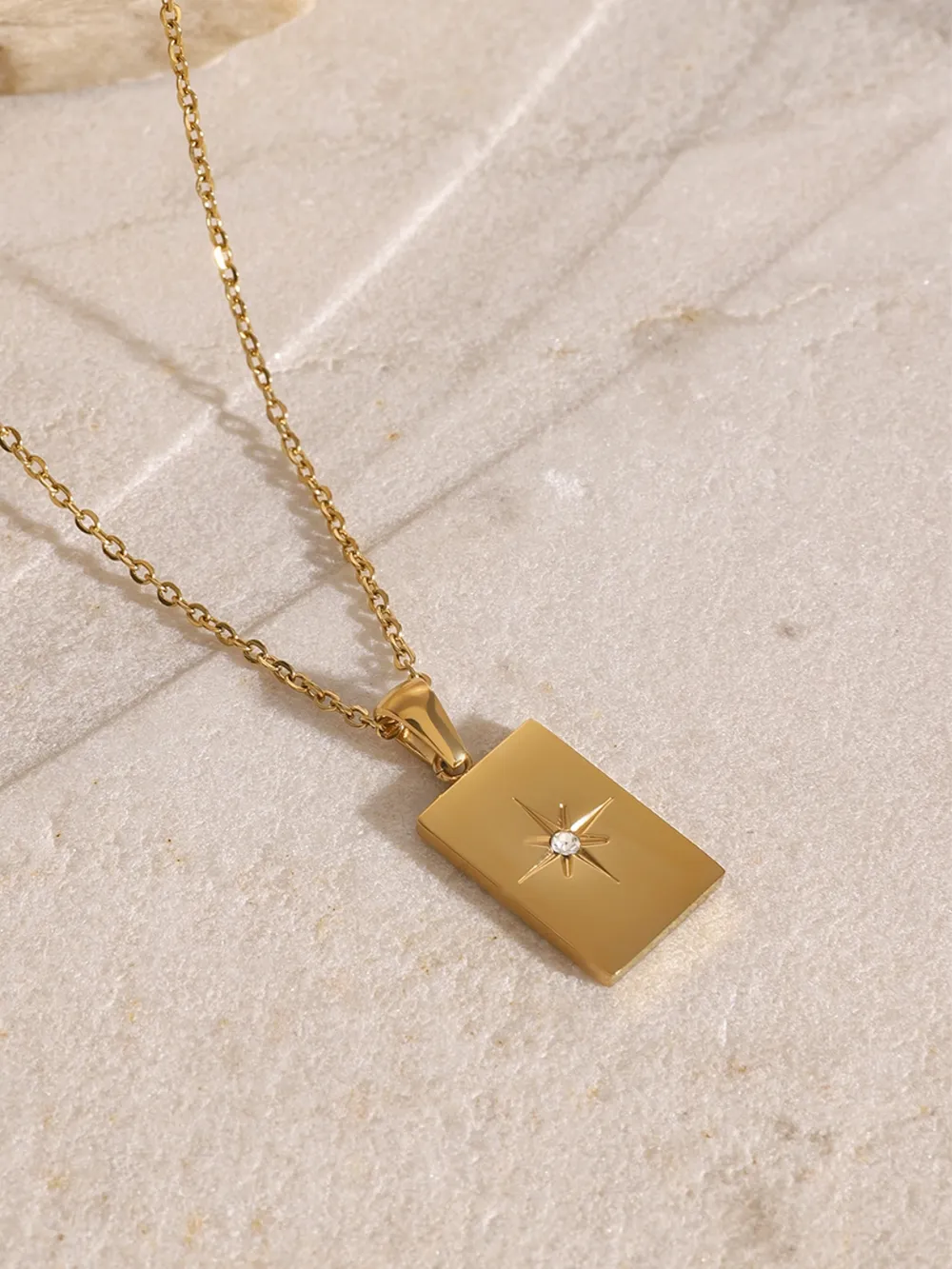 18K Gold-Plated Stainless Steel Double-Layered Necklace, image 4