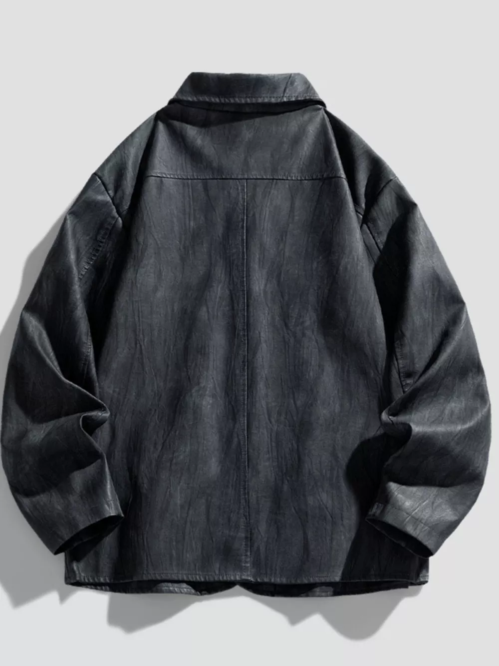 Men's Plus Size Button Up Long Sleeve Jacket, image 4