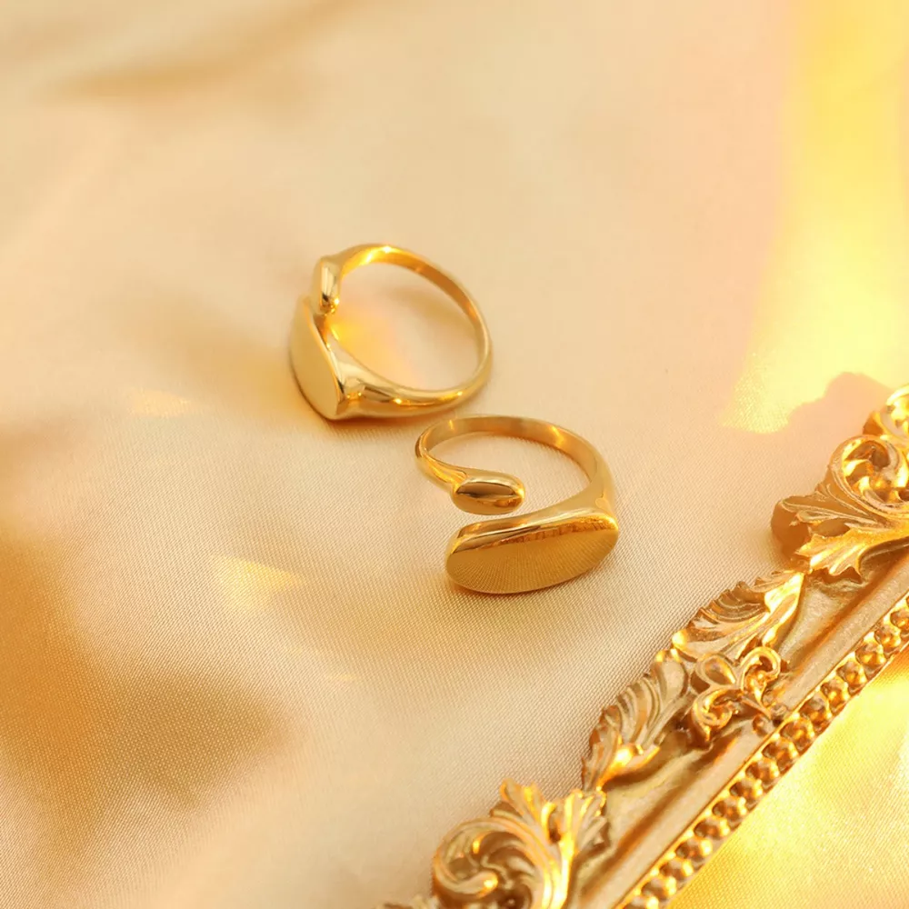 18K Gold-Plated Bypass Ring, image 8