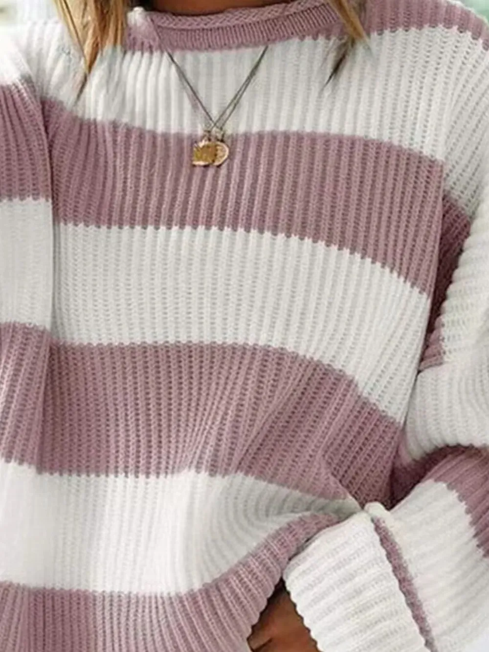 Round Neck Long Sleeve Sweater, image 11