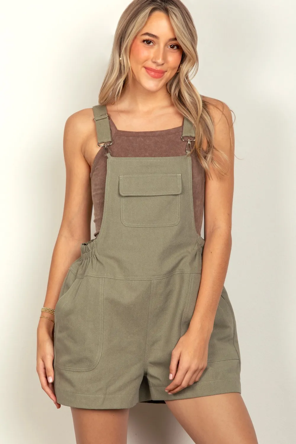 Adjustable Suspender Overalls with Pockets, image 3