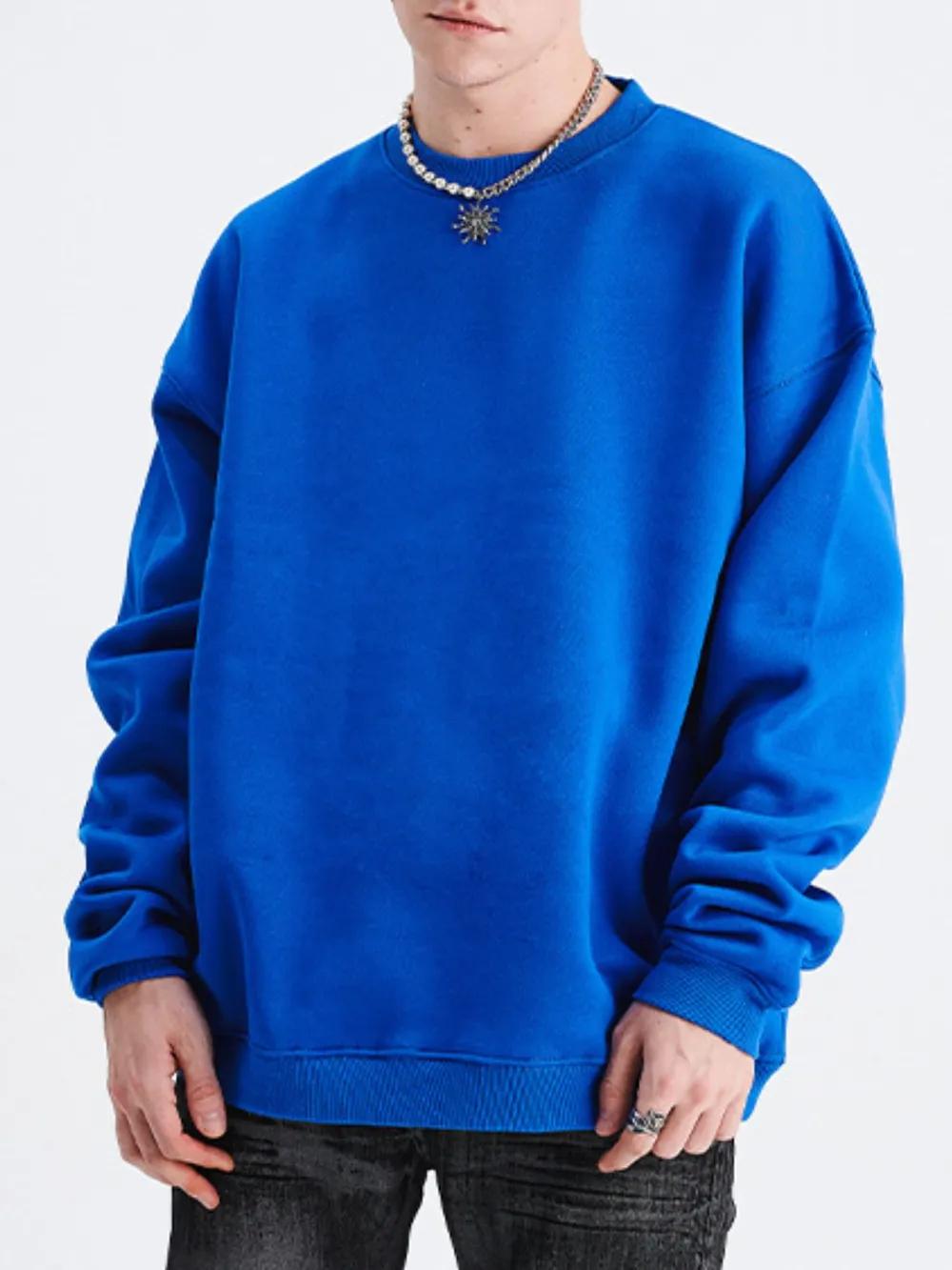 Men's Classic Crew Neck Sweatshirt, image 4