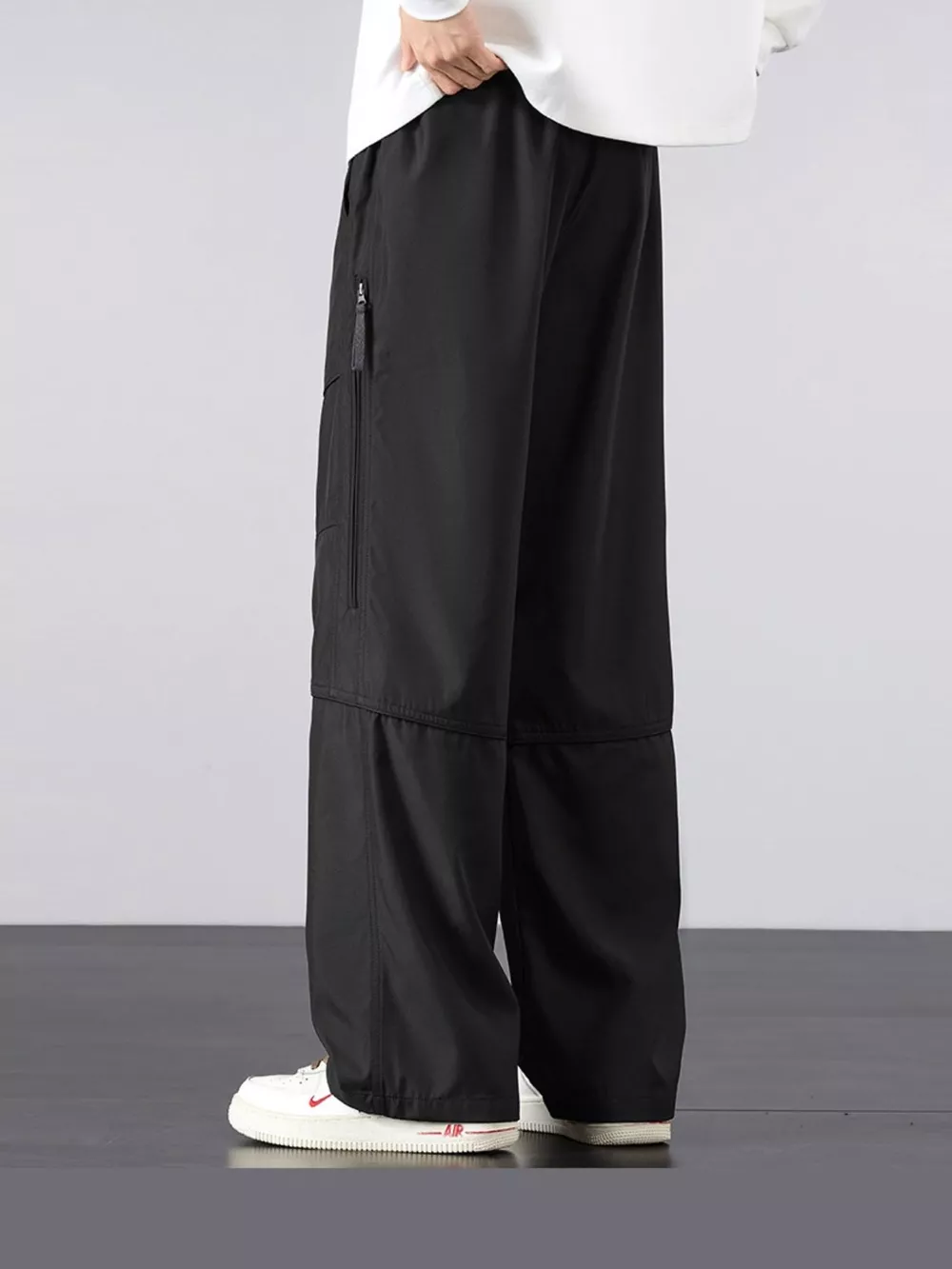 Men's Plus Size Casual Loose Fit Cargo Pants, image 6