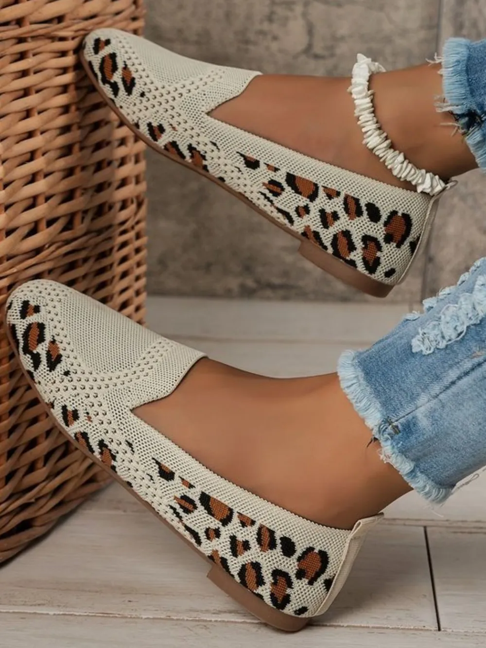 Square Toe Flat Slip-Ons, image 3