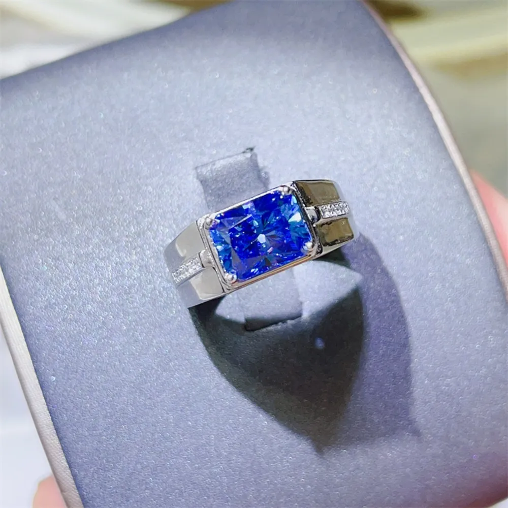 2 Carat Moissanite 925 Sterling Silver Ring, image 2