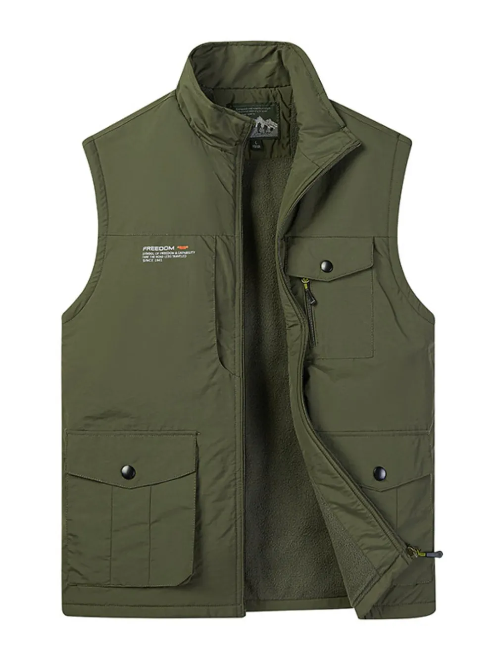 Men's Plus Size Zip Up Vest
