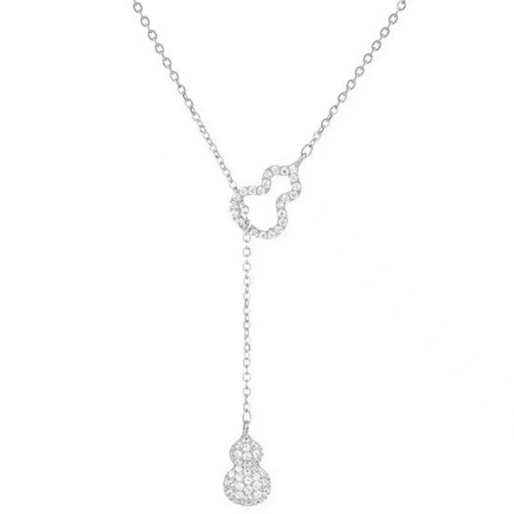 Zircon Gourd Pendant Necklace, image 6
