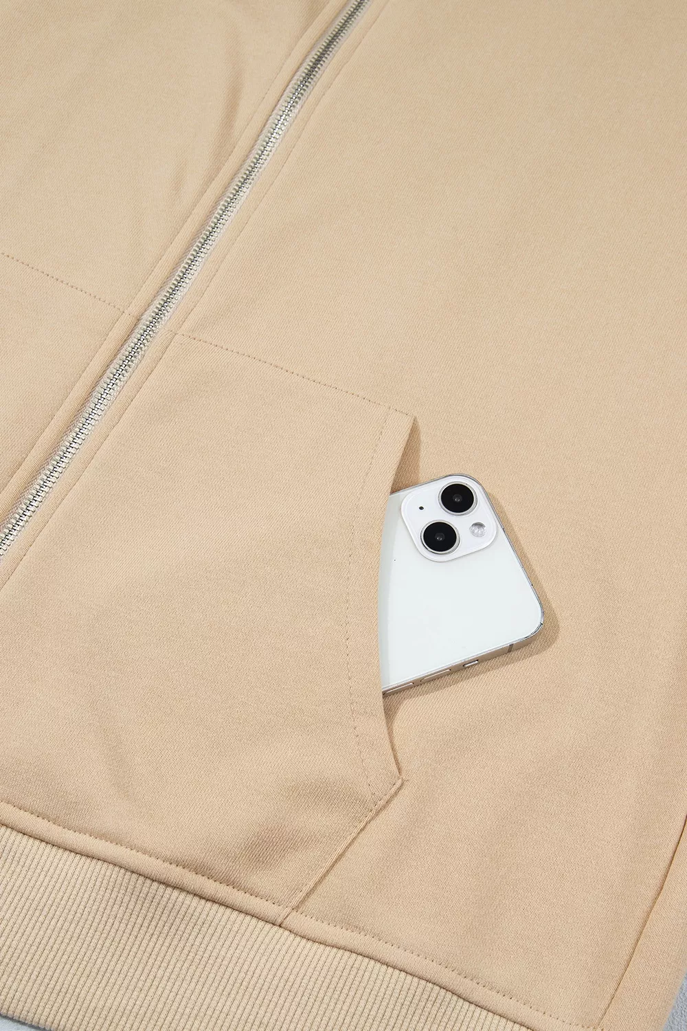 Polka Dot Zip-Up Hoodie, image 8