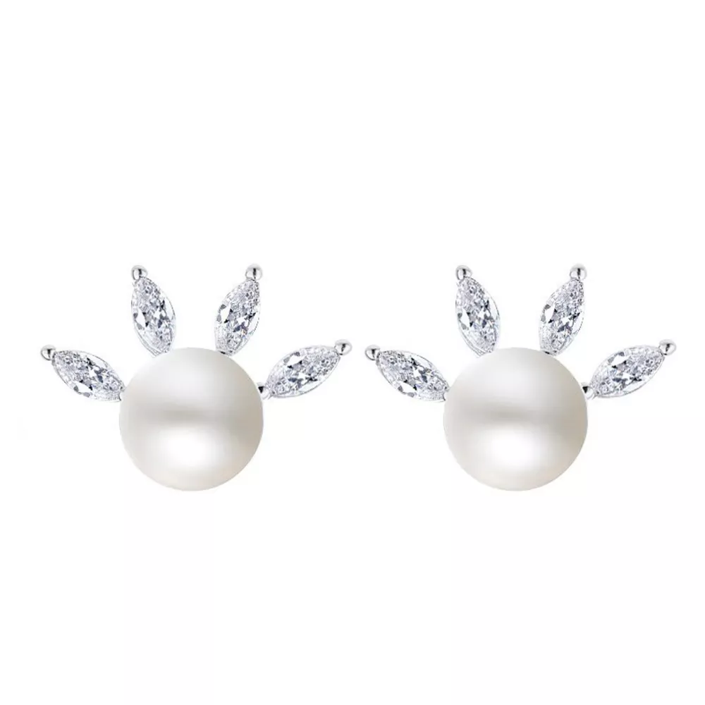 Pearl Stud Earrings, image 5