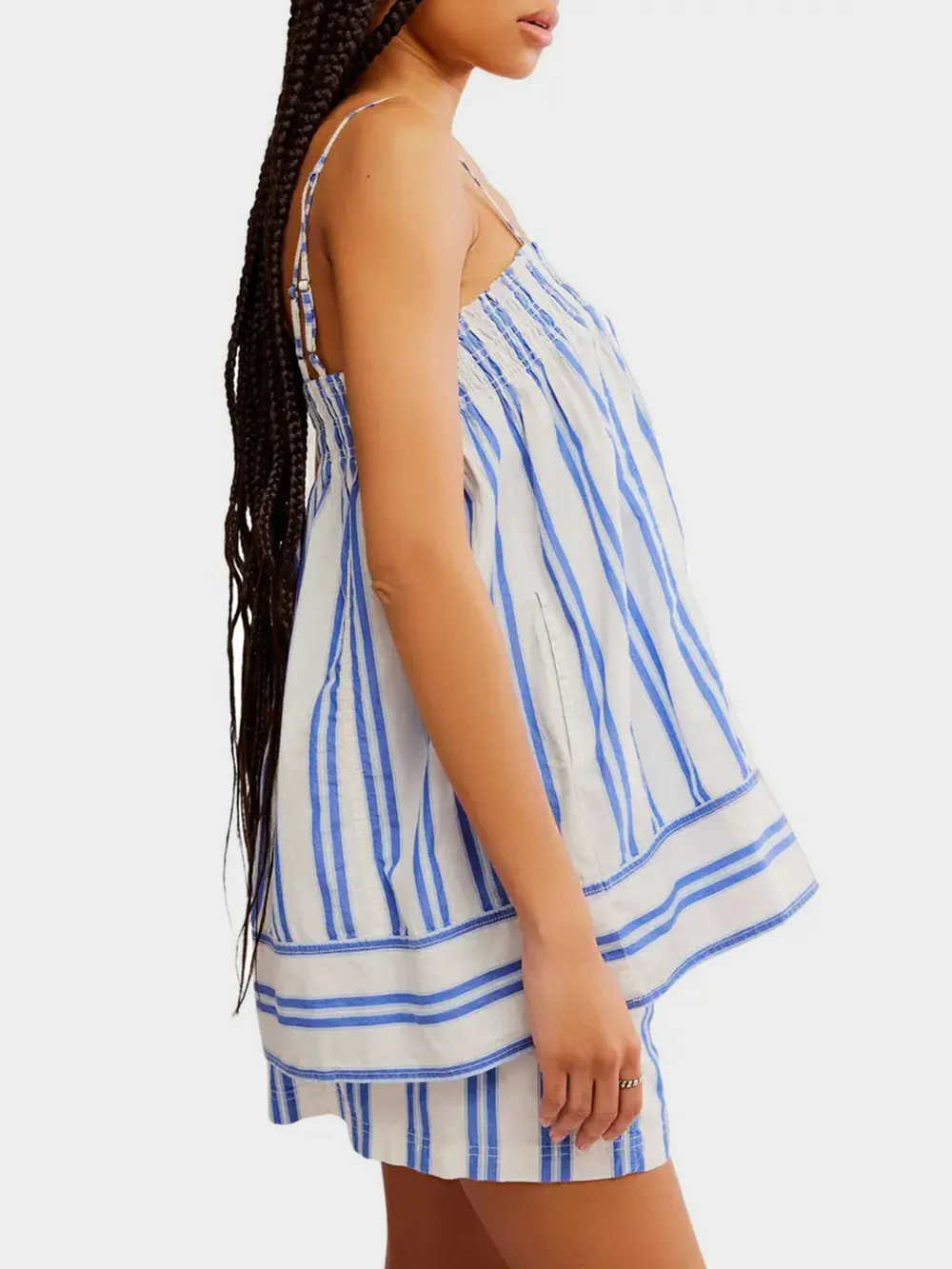 Smocked Square Neck Cami and Shorts Set, image 5