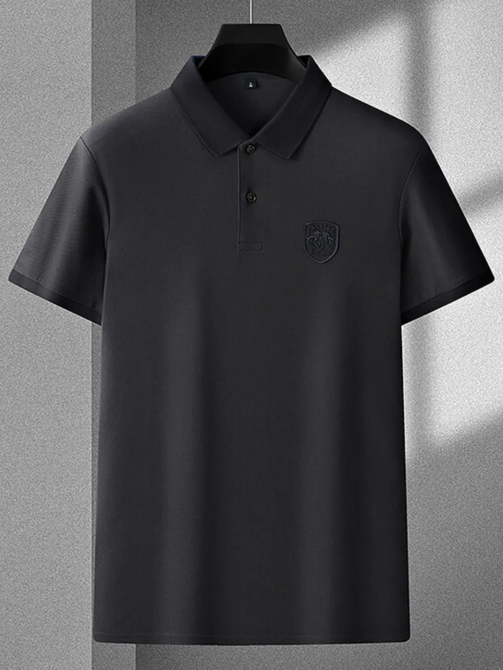Men's Plus Size Collared Neck Short Sleeve Polo, image 6
